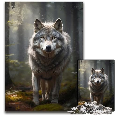 Der Predator im Dschungel 1000teiliges Puzzle für Erwachsene Holzpuzzle Geburtstagsgeschenkidee anspruchsvolles Denkspiel 1000 Teile (75 x 50 cm) von CXUOSADIP