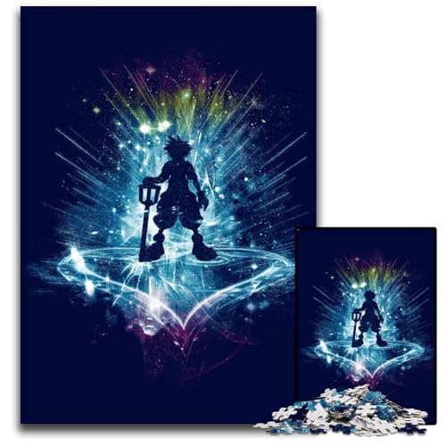 EIN Schlüssel zum Herzen 1000teiliges Puzzle für Erwachsene Puzzle Denksportaufgabe Spiel für Erwachsene interaktive Familienaktivität 1000 Teile (75 x 50 cm) von CXUOSADIP