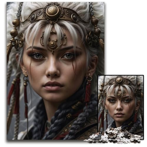 EIN junger Krieger erhebt Sich 1000 Teile Holzpuzzle Spiel für Erwachsene Geschenk interaktives Familienspiel Denksportaufgabe 1000 Teile (38 x 26 cm) von CXUOSADIP