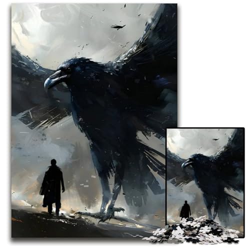 EIN riesiger Adler 1000teiliges Puzzle für Erwachsene Puzzle Denksportaufgabe Spiel für Erwachsene interaktive Familienaktivität 1000 Teile (75 x 50 cm) von CXUOSADIP