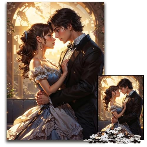 EIN wunderschönes süßes Paar 1000teiliges PuzzleGeschenk Holzpuzzle für Erwachsene Heimdekoration und Urlaubsspaß 1000 Teile (75 x 50 cm) von CXUOSADIP