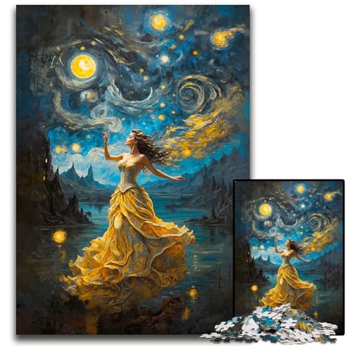 Eine SoloSymphonie in Safran 1000teiliges Puzzle für Erwachsene anspruchsvolle Puzzles Denksportaufgabe interaktives Familienspiel geeignet für Kinder ab 14 Jahren 1000 Teile (75 x 50 cm) von CXUOSADIP