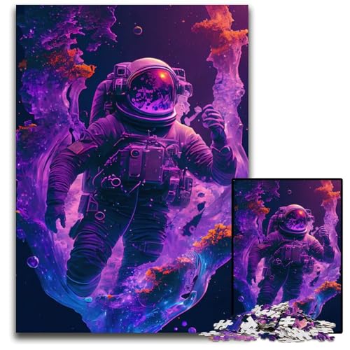 Eine Wasserwelt im Weltraum 1000teiliges PuzzleGeschenk Holzpuzzle für Erwachsene Heimdekoration und Urlaubsspaß 1000 Teile (75 x 50 cm) von CXUOSADIP