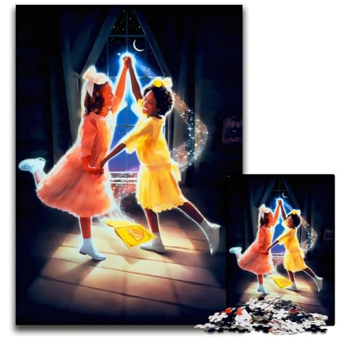 Eine kleine Prinzessin 1000teiliges Puzzle Geschenke Holzpuzzle für Erwachsene Heimdekoration und Urlaubsspaß 1000 Teile (38 x 26 cm) von CXUOSADIP