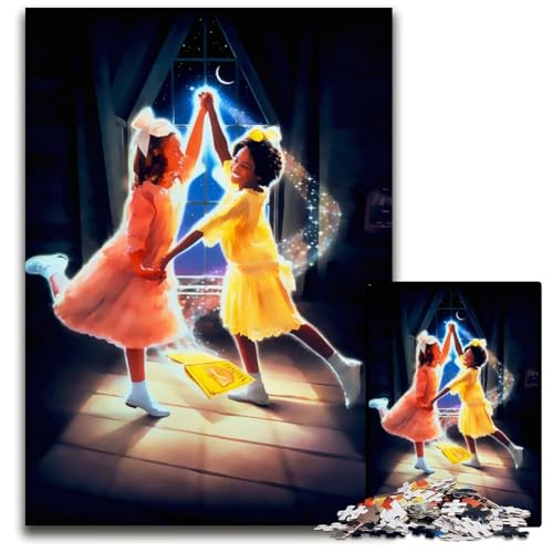 Eine kleine Prinzessin Puzzle für Erwachsene Holzpuzzle für Erwachsene anspruchsvolles DIYDenkspiel für Teenager 1000 Teile (75 x 50 cm) von CXUOSADIP
