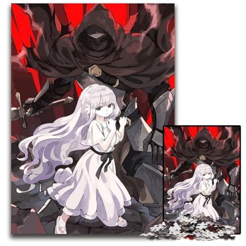 Ender Lilies Puzzle 1000 Teile für Erwachsene Puzzle für Erwachsene anspruchsvolle Denksportaufgabe Familienaktivität Heimdekoration 1000 Teile (75 x 50 cm) von CXUOSADIP