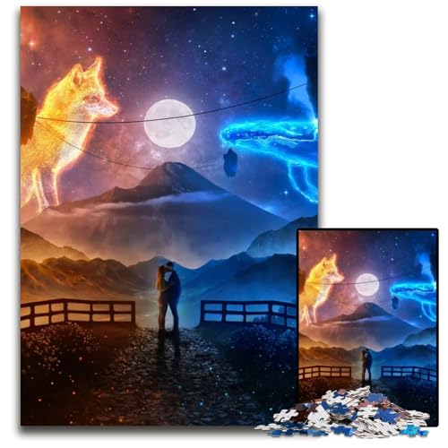 EternalJigsaw Puzzles 1000 Teile für Erwachsene Holzpuzzles für Erwachsene anspruchsvolles Denkspiel für Teenager Spaß am Familienspieleabend 1000 PCS (75 x 50 cm) von CXUOSADIP
