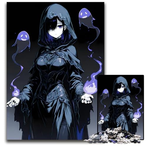 GeisterprinzessinPuzzle für Erwachsene 1000teiliges Holzpuzzle Eltern Liebhaber Freunde Alter 14 1000 Teile (38 x 26 cm) von CXUOSADIP