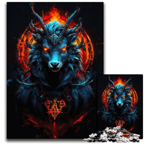 Guardian of The Flame Puzzle 1000 Teile anspruchsvolle Puzzles interaktives Familienspiel GehirnHerausforderung Lernspielzeug 1000 Teile (38 x 26 cm) von CXUOSADIP