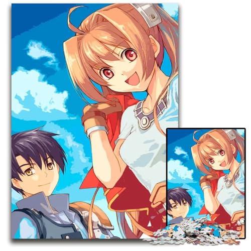 Himmelblaues 1000teiliges Puzzle aus Holz für Erwachsene anspruchsvolle Denksportaufgabe Familienaktivität Heimdekoration 1000 Teile (75 x 50 cm) von CXUOSADIP
