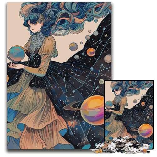 Himmlisches Kleid Puzzleteil anspruchsvolle Puzzles Denkspiel interaktives Familienspiel geeignet für Kinder ab 14 Jahren 1000 Teile (75 x 50 cm) von CXUOSADIP