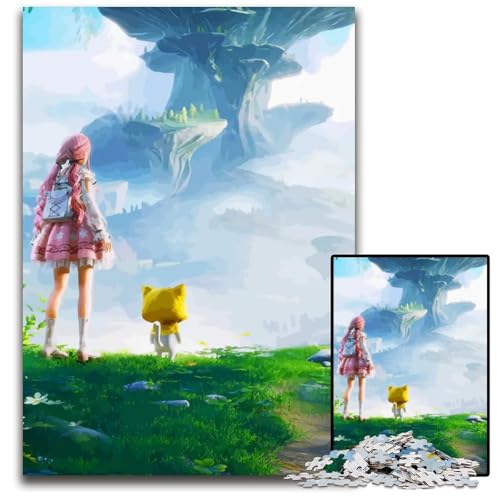 Infinity Nikki Puzzles 1000 Teile für Erwachsene Unmögliche Puzzles für Erwachsene Anspruchsvolles Denkspiel für Teenager Spaß am Familienspieleabend 1000 Teile (75 x 50 cm) von CXUOSADIP