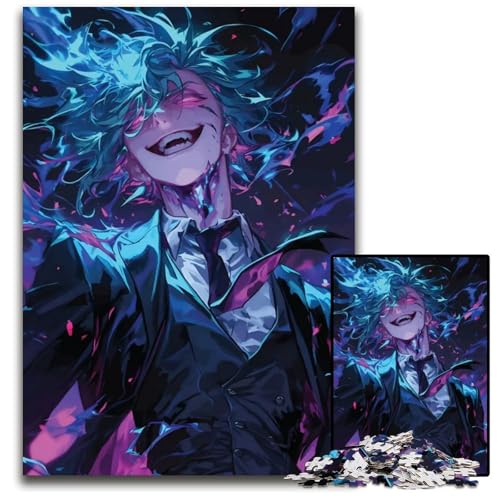 Jujutsu Kaisen Art Pc Puzzle für Erwachsene Holzpuzzle für die Heimdekoration ideales Weihnachts und Neujahrsgeschenk für Teenager 1000 Teile (75 x 50 cm) von CXUOSADIP