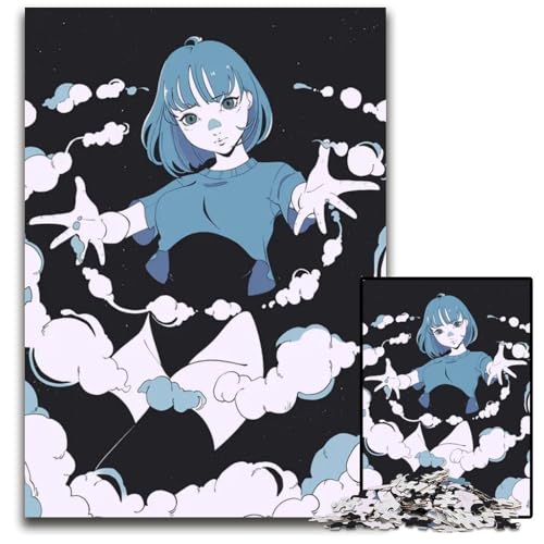 Kreise 1000teiliges Puzzle aus Holz Puzzles für Erwachsene anspruchsvolle Denksportaufgabe Familienaktivität Heimdekoration 1000 Teile (38 x 26 cm) von CXUOSADIP