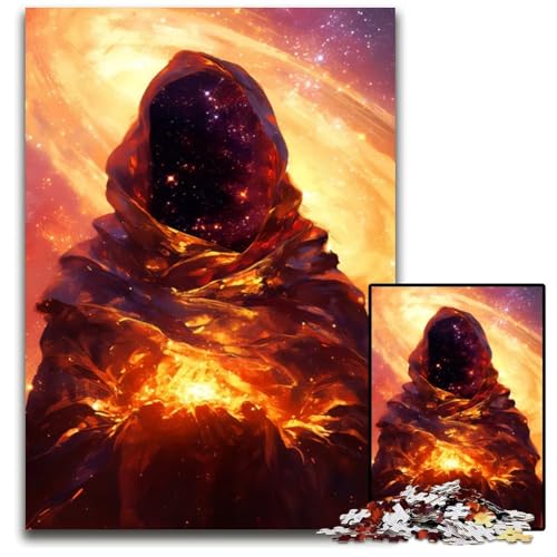 Magic Nova Star Space God 1000teiliges Puzzle für Erwachsene Holzpuzzle für Erwachsene ideal für Familienspaß Entspannung 1000 Teile (75 x 50 cm) von CXUOSADIP
