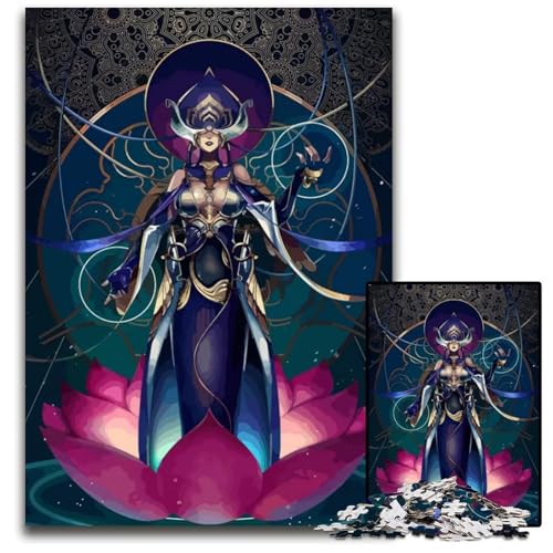Mystische Göttin 1000teiliges Puzzle für Erwachsene Puzzle für Erwachsene Geburtstage und Feiertage 1000 Teile (38 x 26 cm) von CXUOSADIP