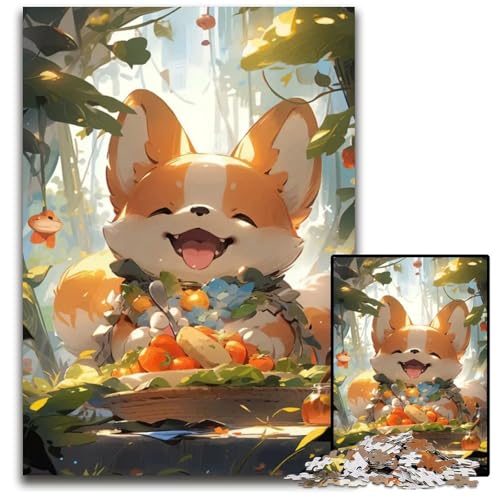 Niedliches AnimePuzzle 1000 Teile unmögliche Puzzles für Erwachsene Lernspielzeug für Teenager HeimbüroDekoration 1000 Teile (75 x 50 cm) von CXUOSADIP
