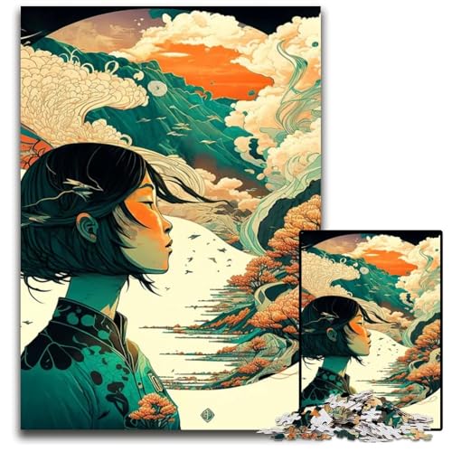 OzeanwellenPuzzle für Erwachsene 1000 Teile Puzzle für Erwachsene perfekt für Teenager Heimdekoration 1000 Teile (75 x 50 cm) von CXUOSADIP