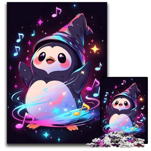 Penguin Musical Wizard 1000teiliges Puzzle für Erwachsene anspruchsvolles Denkspiel für Teenager Spaß für den Familienspielabend 1000 Teile (75 x 50 cm) von CXUOSADIP