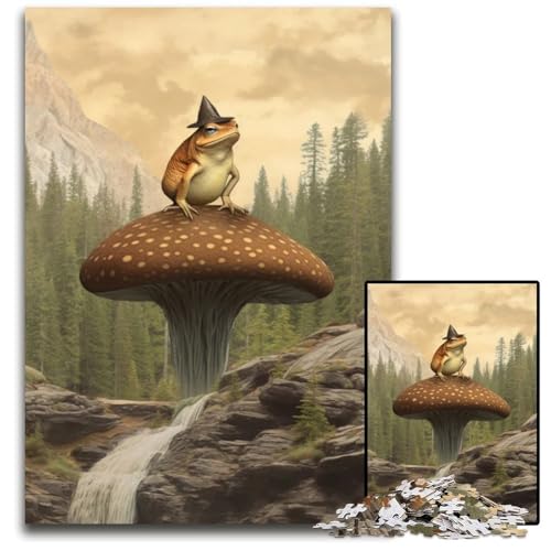PilzFroschAbenteurer 1000teiliges Puzzle anspruchsvolles Denkspiel für Teenager 1000 Teile (38 x 26 cm) von CXUOSADIP