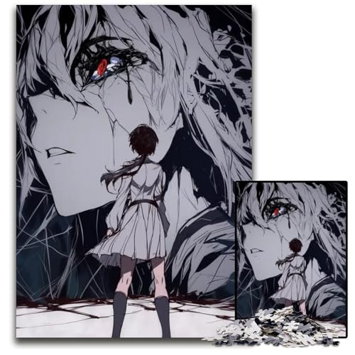 Puzzle 1000 Teile AnimeMädchen riesige Puzzles für Erwachsene anspruchsvolles Denkspiel für Teenager Spaß für den Familienspielabend 1000 Teile (38 x 26 cm) von CXUOSADIP