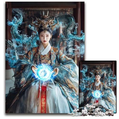 Puzzle 1000 Teile Chinesisches Zaubermädchen MagicPaperPuzzle anspruchsvolles Denkspiel für Teenager Spaß am Familienspielabend 1000 Teile (38 x 26 cm) von CXUOSADIP