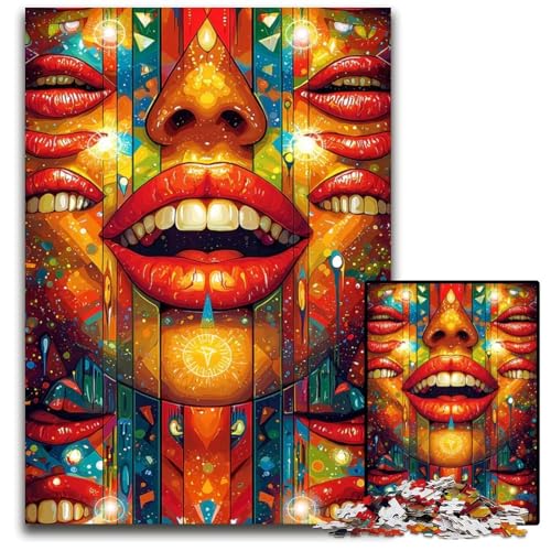 Puzzle 1000 Teile Cosmic Reflections Holzpuzzle anspruchsvolles Denkspiel für Teenager Spaß am Familienspielabend 1000 Teile (75 x 50 cm) von CXUOSADIP