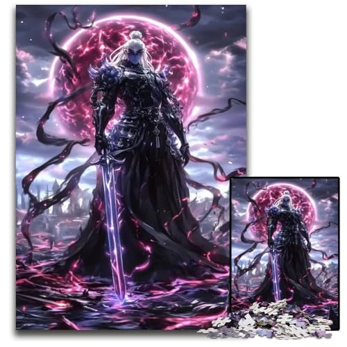 Puzzle 1000 Teile Dark World SamuraiPuzzles für Erwachsene anspruchsvolles Denkspiel für Teenager Spaß für den Familienspielabend 1000 Teile (75 x 50 cm) von CXUOSADIP