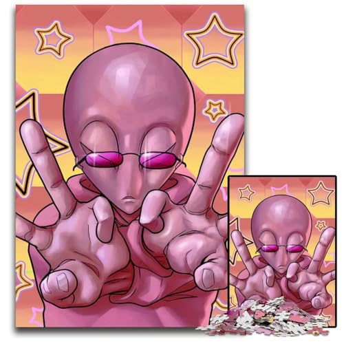 Puzzle 1000 Teile DoublePeaceSignHolzpuzzle anspruchsvolles Denkspiel für Teenager Spaß am Familienspielabend 1000 Teile (75 x 50 cm) von CXUOSADIP