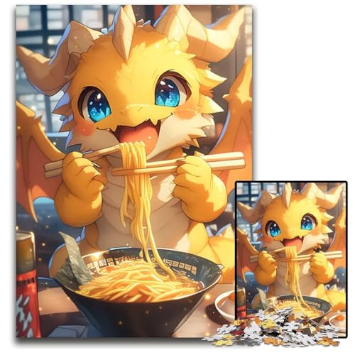 Puzzle 1000 Teile FantasyDrache Ramen AnimePuzzles für Erwachsene anspruchsvolles Denkspiel für Teenager Spaß für den Familienspielabend 1000 Teile (38 x 26 cm) von CXUOSADIP