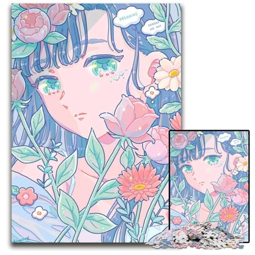 Puzzle 1000 Teile Mädchenpuzzle für Erwachsene anspruchsvolles Denkspiel für Teenager Spaß am Familienspielabend 1000 Teile (38 x 26 cm) von CXUOSADIP