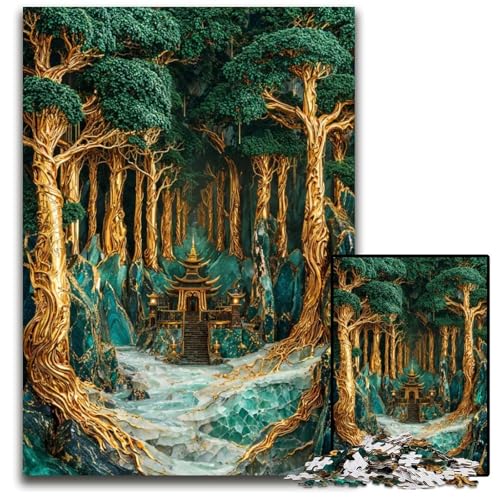 Puzzle 1000 Teile Sacred Grove Sanctuary Puzzles für Erwachsene anspruchsvolles Denkspiel für Teenager Spaß am Familienspielabend 1000 Teile (38 x 26 cm) von CXUOSADIP