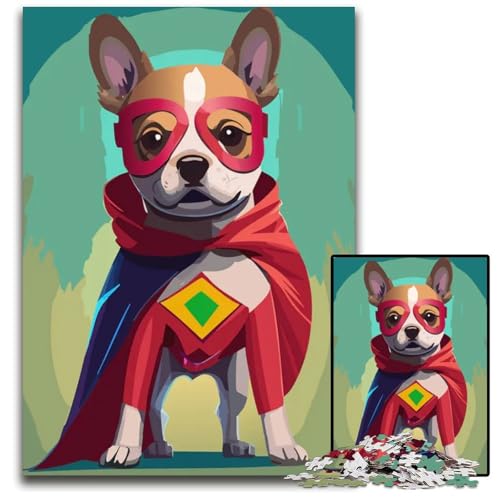 Puzzle 1000 Teile Super DogPaper Jigsaw anspruchsvolles Denkspiel für Teenager Spaß am Familienspielabend 1000 Teile (38 x 26 cm) von CXUOSADIP