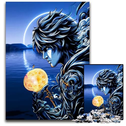 Puzzle 1000 Teile für Erwachsene AnimeCharakter mit Kugel Holzpuzzle für Erwachsene Familie und Freunde geeignet für Kinder ab 14 Jahren 1000 Teile (38 x 26 cm) von CXUOSADIP