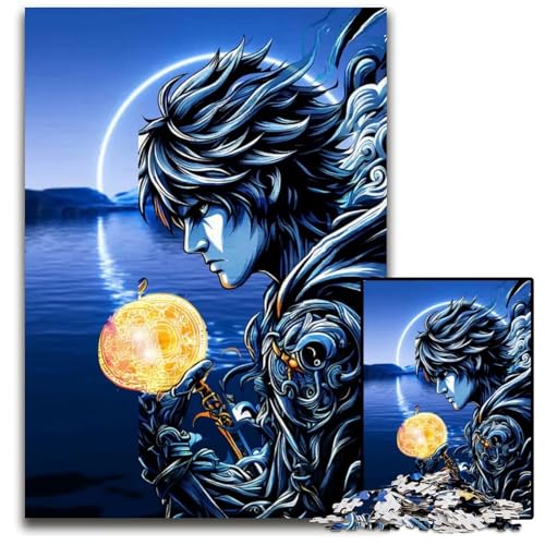 Puzzle 1000 Teile für Erwachsene AnimeCharakter mit Kugel Puzzles für Erwachsene Familienspielabend Spaß DIY dekorative Kunstwerke 1000 Teile (75 x 50 cm) von CXUOSADIP