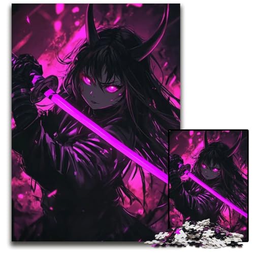 Puzzle 1000 Teile für Erwachsene CybergirlHolzpuzzle perfekt für Halloween Weihnachten Geburtstagsgeschenk 1000 Teile (75 x 50 cm) von CXUOSADIP