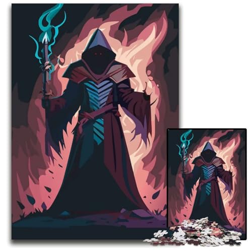 Puzzle 1000 Teile für Erwachsene Dark MagePaperPuzzles für Erwachsene anspruchsvolles Denkspiel für Teenager unterhaltsames interaktives Spiel für die ganze Familie 1000 Teile (38 x 26 cm) von CXUOSADIP