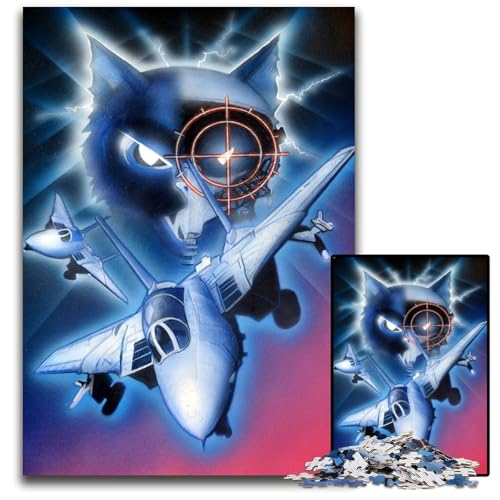Puzzle 1000 Teile für Erwachsene F 14 Kater Holzpuzzle für Erwachsene Familie und Freunde Geeignet für Kinder ab 14 Jahren 1000 PCS (75x50cm) von CXUOSADIP