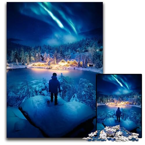Puzzle 1000 Teile für Erwachsene Festive NIGHTFALL14 Puzzles Spiel für Erwachsene Geschenk Familieninteraktives Spiel Gehirnherausforderung Geschenk 1000 PCS (75x50cm) von CXUOSADIP