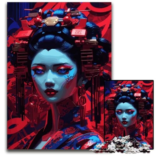 Puzzle 1000 Teile für Erwachsene Geisha moderner Stil Holzpuzzle für Erwachsene anspruchsvolles Denkspiel für Teenager unterhaltsames interaktives Spiel für die ganze Familie 1000 Teile (75 x 50 cm) Puzzle 1000 Teile für Erwachsene Geisha moderner Stil Holzpuzzle für Erwachsene anspruchsvolles Denkspiel für Teenager unterhaltsames interaktives Spiel für die ganze Familie 1000 Teile (75 x 50 cm) von CXUOSADIP