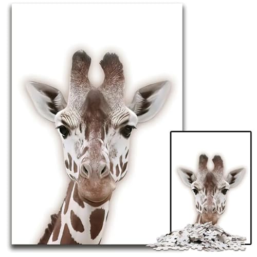 Puzzle 1000 Teile für Erwachsene GiraffenPuzzles für Erwachsene Familie und Freunde geeignet für Kinder ab 14 Jahren 1000 Teile (38 x 26 cm) von CXUOSADIP