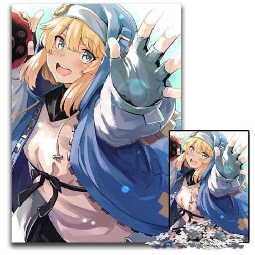 Puzzle 1000 Teile für Erwachsene Hexe AnimeMädchen süßes Holzpuzzle für Erwachsene Familie und Freunde geeignet für Kinder ab 14 Jahren 1000 Teile (75 x 50 cm) von CXUOSADIP