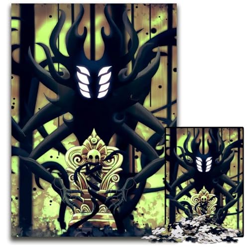 Puzzle 1000 Teile für Erwachsene Hollow Knight Holzpuzzle für Erwachsene Anspruchsvolles Denkspiel für Teenager Familienspaß Interaktives Spiel 1000 PCS (75x50cm) von CXUOSADIP