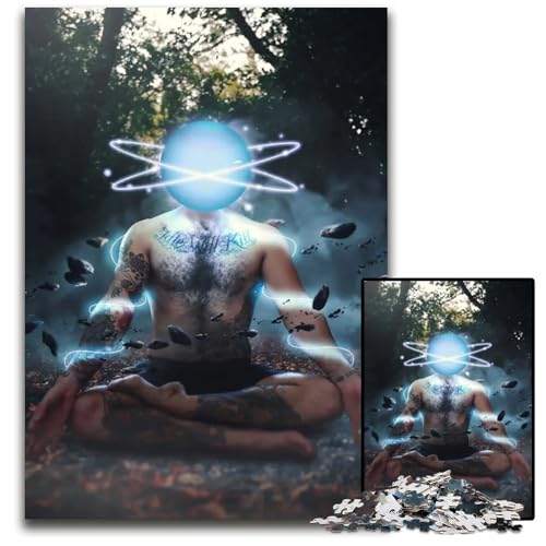 Puzzle 1000 Teile für Erwachsene Kosmische Spiritualität Puzzles für Erwachsene Familie und Freunde geeignet für Kinder ab 14 Jahren 1000 Teile (38 x 26 cm) von CXUOSADIP