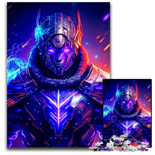 Puzzle 1000 Teile für Erwachsene KriegerFantasie Holzpuzzle für Erwachsene anspruchsvolles Denkspiel für Teenager unterhaltsames interaktives Spiel für die ganze Familie 1000 Teile (75 x 50 cm) von CXUOSADIP