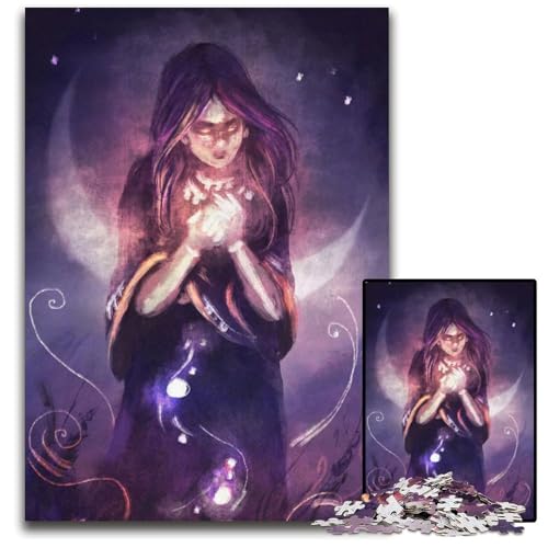 Puzzle 1000 Teile für Erwachsene Magic Jigsaw Puzzles Spiel für Erwachsene Geschenk Familieninteraktives Spiel Gehirnherausforderung Geschenk 1000 PCS (75x50cm) von CXUOSADIP