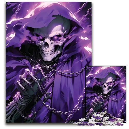 Puzzle 1000 Teile für Erwachsene Overlord Anime Holzpuzzle perfekt für Halloween Weihnachten Geburtstagsgeschenk 1000 Teile (38 x 26 cm) von CXUOSADIP