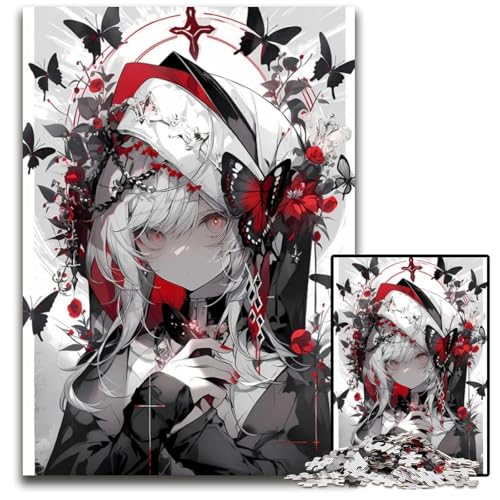 Puzzle 1000 Teile für Erwachsene SchmetterlingsFantasiaPuzzles für Erwachsene FamilienspielabendSpaß DIYDekorationskunstwerk 1000 Teile (38 x 26 cm) von CXUOSADIP