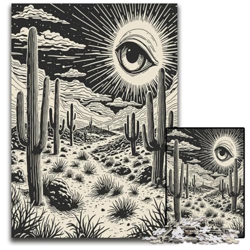 Puzzle 1000 Teile für Erwachsene Wüstenlandschaft Puzzles für Erwachsene Familie und Freunde geeignet für Kinder ab 14 Jahren 1000 Teile (75 x 50 cm) von CXUOSADIP