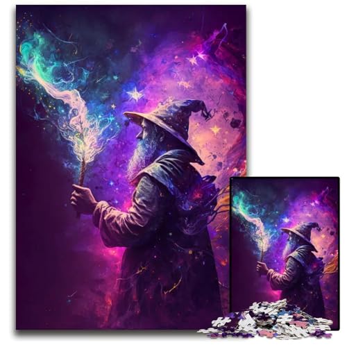Puzzle 1000 Teile für Erwachsene Zauberer der Kunst Puzzles für Erwachsene Familie und Freunde geeignet für Kinder ab 14 Jahren 1000 Teile (75 x 50 cm) von CXUOSADIP